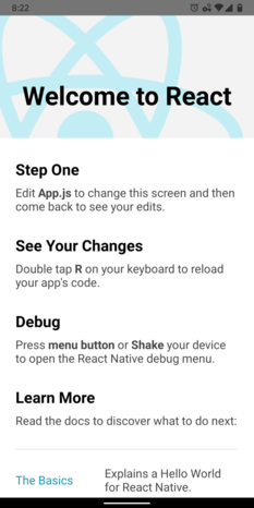 Nowy ekran inicjujący pomaga programistom rozpocząć pracę od samego początku z zasobami i dobrym przykładem