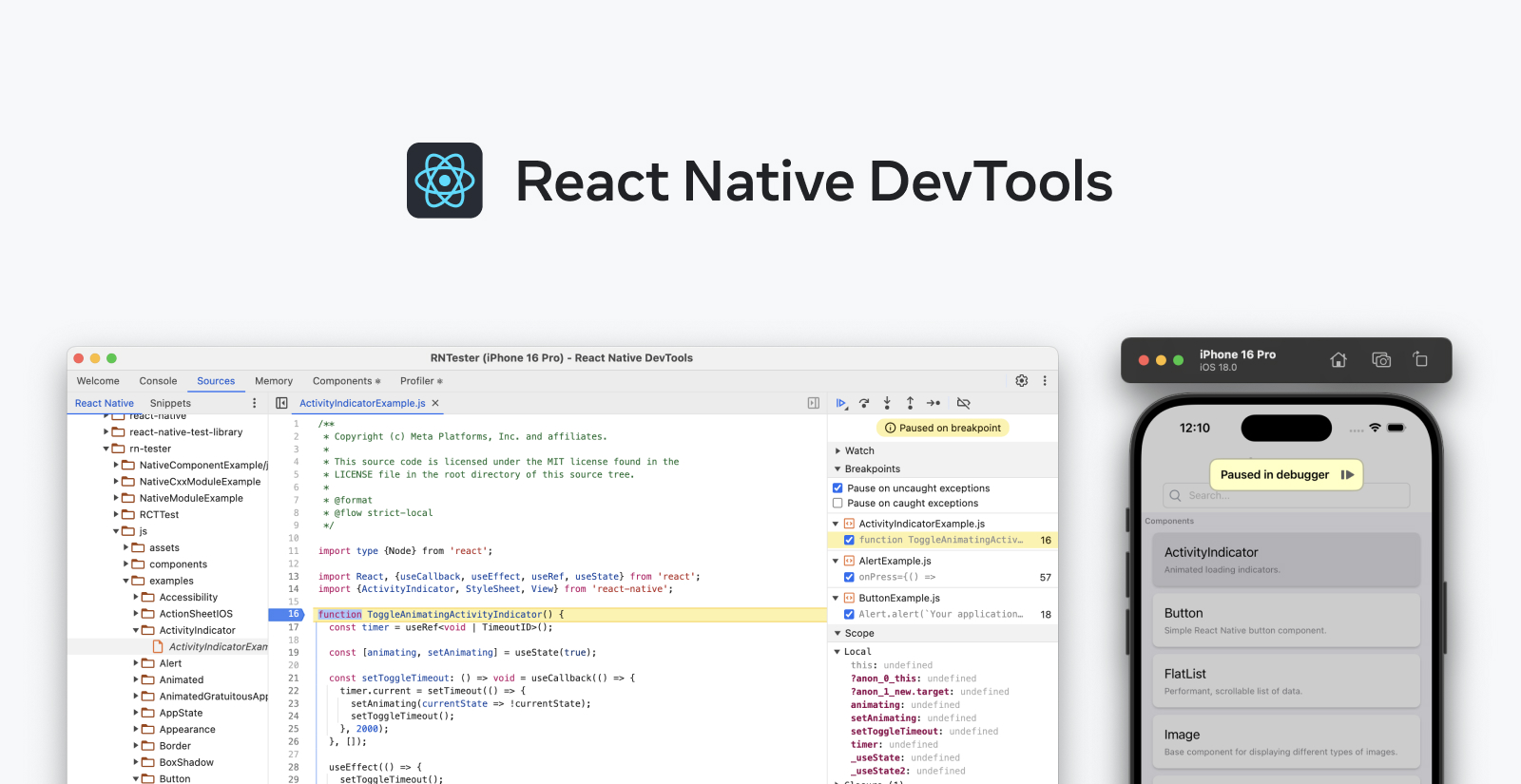 React Native DevTools 前端界面